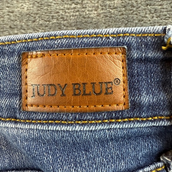 Judy Blue Jeans Womens 15/32 Relaxed Fit Dark Wash Stretch High Rise - Picture 5 of 10